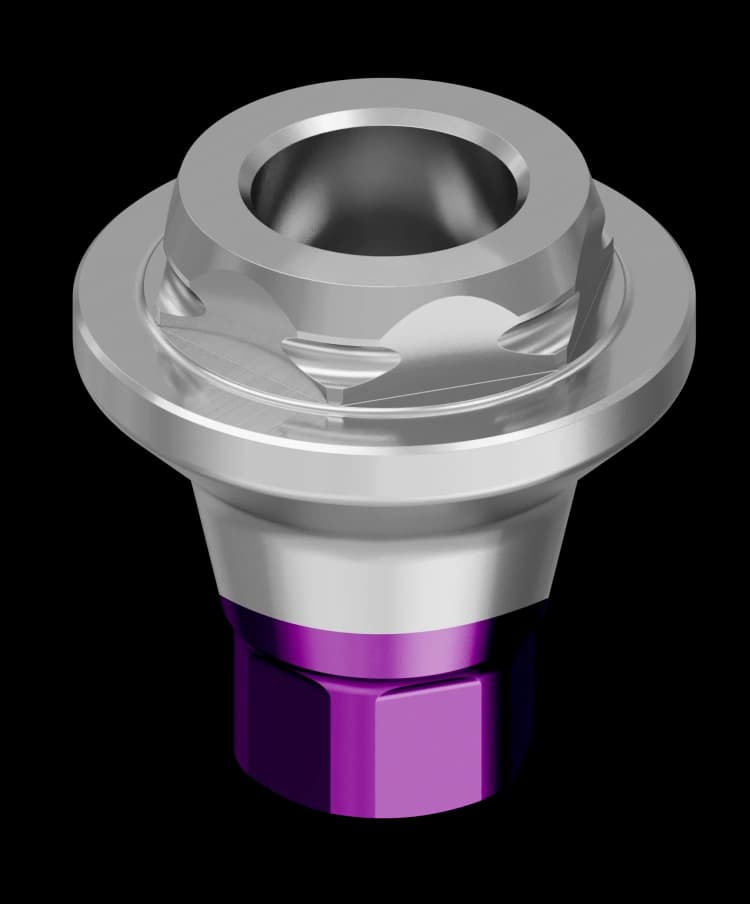 RP Straight Single TMA Abutment 2mm