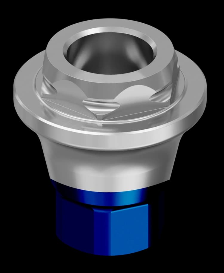 WP Straight Single TMA Abutment 2mm